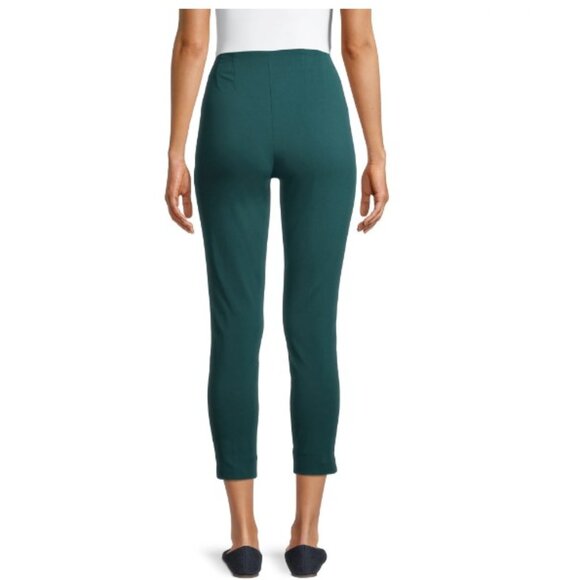 Time and Tru Skinny Fit Slim-Leg Flat Front Pant, Astro Teal - Picture 4 of 6